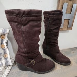 Mudd brand Women's Brown Wedge Boots size 9